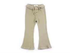 Lil Atelier travertine melange knit bootcut legging